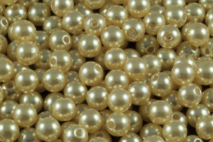 6mm Best Lustre Yellow Faux Pearl About 180pcs. [y437a]