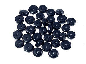 7-8mm Onyx Obsidian Rondelle about 100pcs. AB grade [y441a]