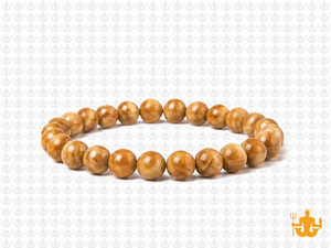 6mm Gold Lace Agate Elastic Bracelet 7.5" natural [b2c29]
