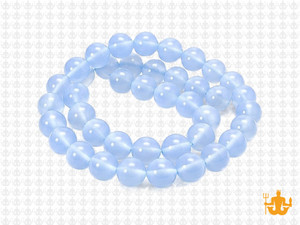 8mm Chalcedony Round Beads 15.5" synthetic [8a65]