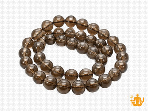 8mm Smoky Topaz Round Beads 15.5" synthetic [8a8]