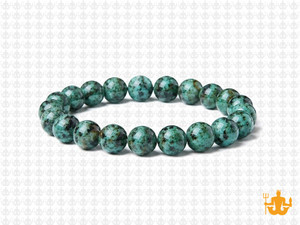8mm Africa Turquoise Elastic Bracelet 7.5" natural [b3r65]