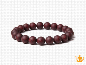 8mm Matte Poppy Jasper Elastic Bracelet 7.5" natural [b3b22m]