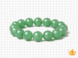 10mm Green Aventurine Elastic Bracelet 7.5" natural [b4b15]
