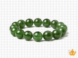 10mm BC Color Jade Elastic Bracelet 7.5" dyed [b4c48]
