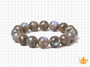 10mm Labradorite Elastic Bracelet 7.5" natural [b4r40]