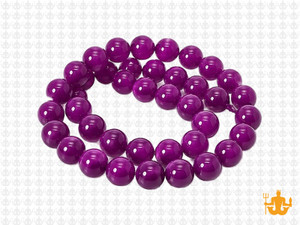 8mm Purple Jade Round Beads 15.5" dyed [8b72]