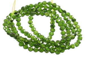 2mm Lime Crystal Glass Faceted Beads 15.5" 230-250pcs. [u22t]