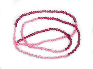 2mm Mix Rose Crystal Glass Faceted Beads 15.5" 230-250pcs. [u22xs]