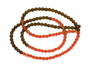 3mm Mix Amber Crystal Glass Faceted Beads 15.5" 140-150pcs. [u23xj]