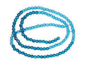 3mm Mix Turquoise Crystal Glass Faceted Beads 15.5" 140-150pcs. [u23xt]