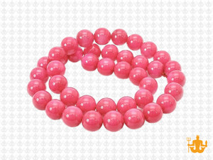 8mm Rhodonite Jade Round Beads 15.5" dyed [8c54]