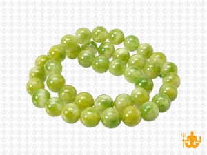 8mm New Jade Round Beads 15.5" natural [8c55]