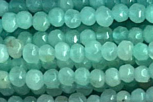 3mm Jade round faceted beads 15.5" [v0137]