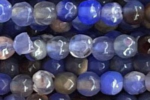 3mm Jade round faceted beads 15.5" [v0163]