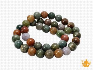 8mm Blood Agate Round Beads 15.5" natural [8d1]