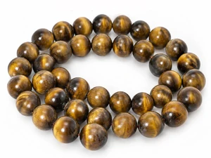 8mm Tiger Eye Round Beads 15.5" natural [8d2]