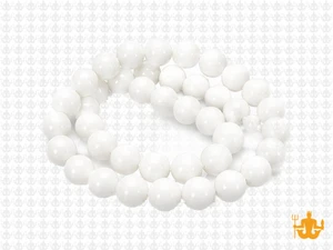 6.2-7mm White Coral Round Beads 15.5" natural [8d37]
