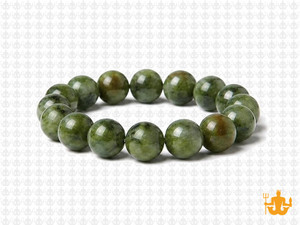 10mm Nephrite Jade elastic Bracelet [b4a18]