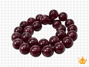 10mm Garnet Quartz Round Beads 15.5" synthetic [10a80]
