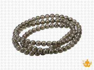 4mm Smoky Quartz Round Beads 15.5" synthetic [4a78]