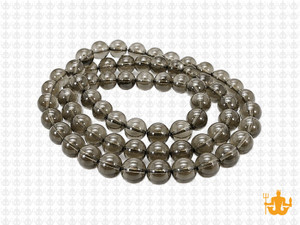 6mm Smoky Quartz Round Beads 15.5" synthetic [6a78]