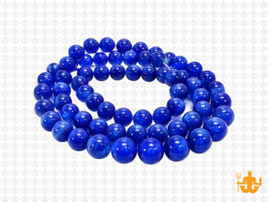 6mm Lapis Ice Quartz Round Beads 15.5" Natural Dyed [6r19l]