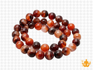 8mm Botswana Agate Round Beads 15.5" natural [8f27]