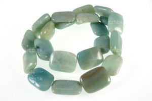 13x18x6mm Amazonite Oblong Beads 15.5" natural [w633]