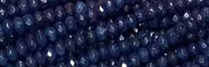 4mm Denim Jade dyed Faceted Rondelle Beads 15.5" [v0338]