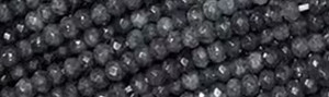 4mm Slate Jade dyed Faceted Rondelle Beads 15.5" [v0360]
