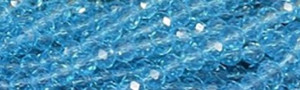 4mm Aquamarine synthetic Faceted Rondelle Beads 15.5" [v0369]