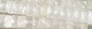 4mm Snow Jade Heishi Beads 15.5" [v0443]