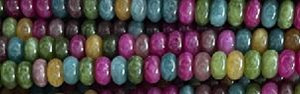 6mm Mix Jade dyed Rondelle Beads 15.5" [v0543]