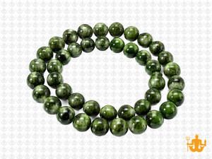 8mm Green Sesame Agate Round Beads 15.5" dyed [8g4g]