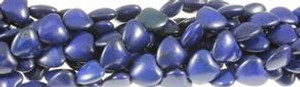 12mm Lapis Magnesite Heart Beads t536l 15.5" [v0661]