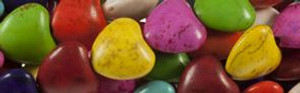 14mm Mix Magnesite Heart Beads t399x 15.5" [v0670]