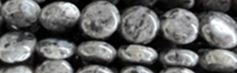 15mm Picasso Agate Puff Coin Beads 15.5" [v0718]