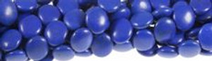 10mm Lapis Magnesite Coin Beads t550l 15.5" [v0771]