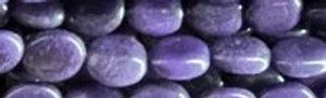 10x14mm Purple Jade dyed Oval Beads 15.5" [v0832]