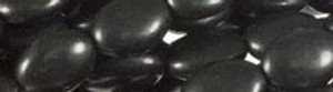 15x20mm Black Magnesite Oval Beads t390k 15.5" [v0889]