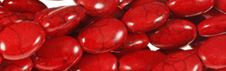 13x18mm Red Magnesite Oval Beads t381r 15.5" [v0899]
