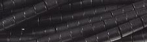 3x5mm Black Magnesite Tube Beads t540k 15.5" [v0998p]