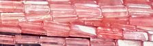 4x13mm Cherry Quartz synthetic Cube Beads 15.5" [v1035]