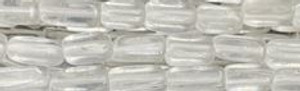 4x8mm Crystal natural Cube Beads s549 15.5" [v1052]