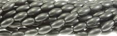 4x6mm Black Magnesite Rice Beads t521k 15.5" [v1241]