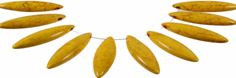 28x8mm Yellow Magnesite Marquise Briolette Beads 10pcs t481y [v1379]
