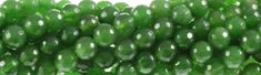 8mm B.C. Jade dyed Faceted Round Beads 15.5" [v1460]