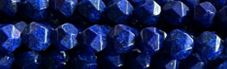 8mm Lapis Lazuli Faceted Hexagon Beads 15.5" [v1517]