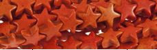 12mm Orange Magnesite Star Beads t472h 15.5" [v2046]